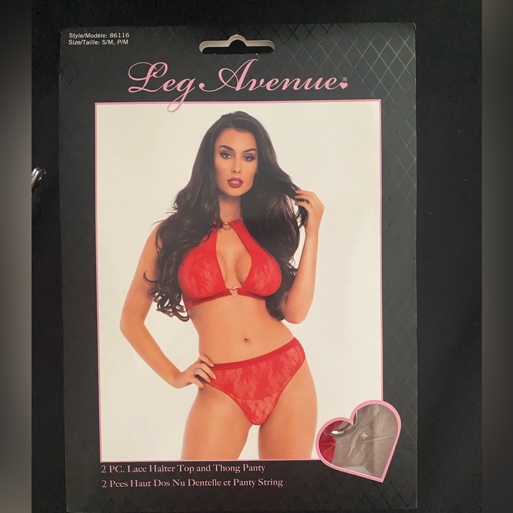 Red lingerie set